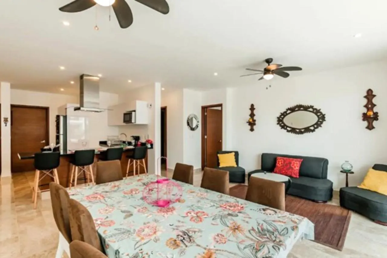 아파트 Apartamento Vacacional En Cancun Con Piscina